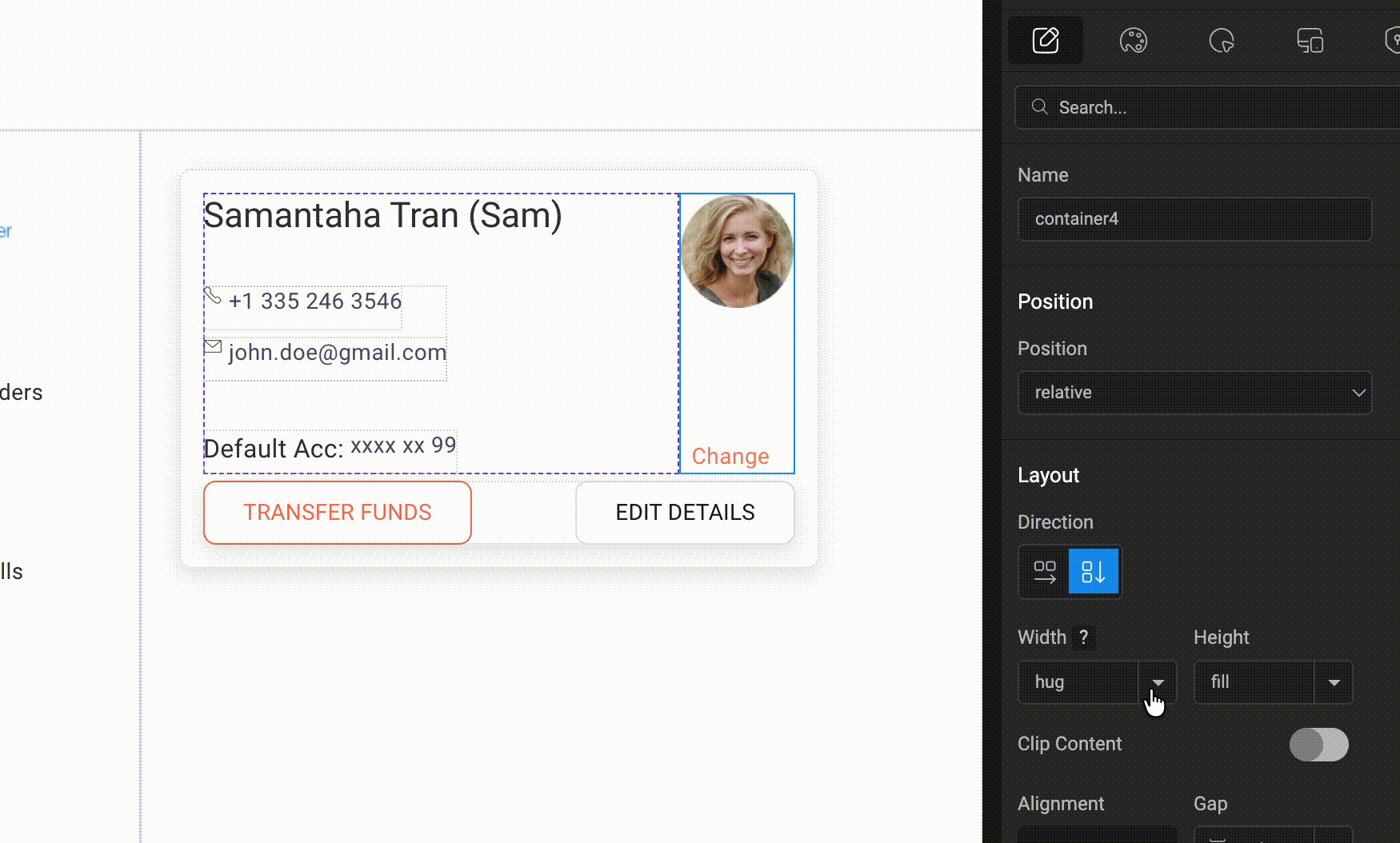 Auto layout